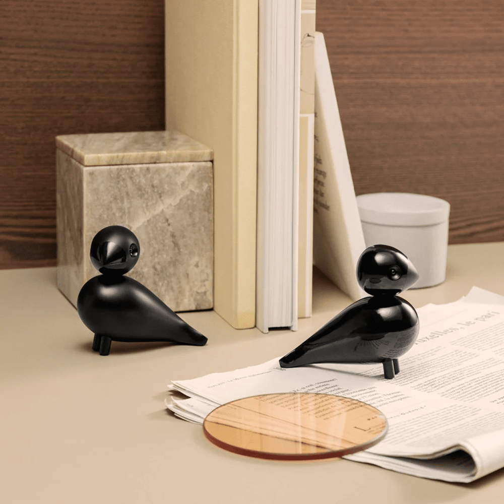 Love Birds Figurine - Set of 2 Wooden Animals Kay Bojesen