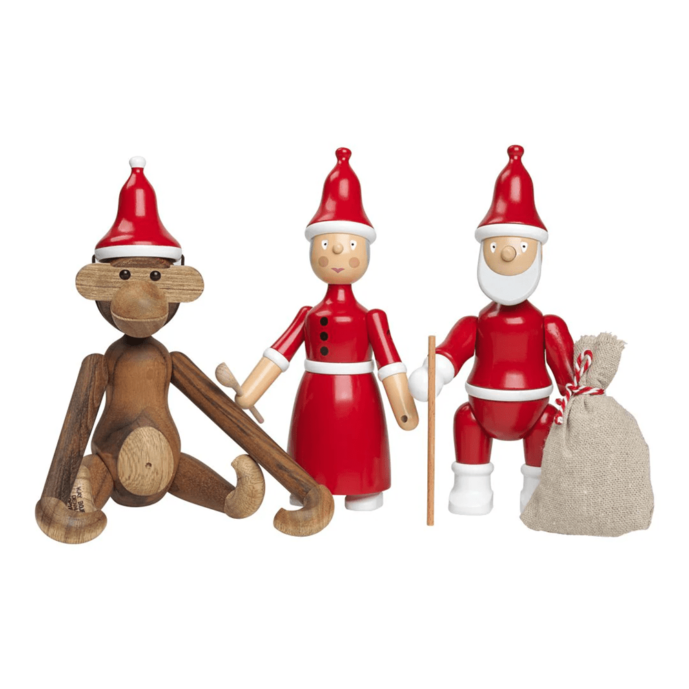 Mrs. Santa Claus Figurine Wooden Animals Kay Bojesen