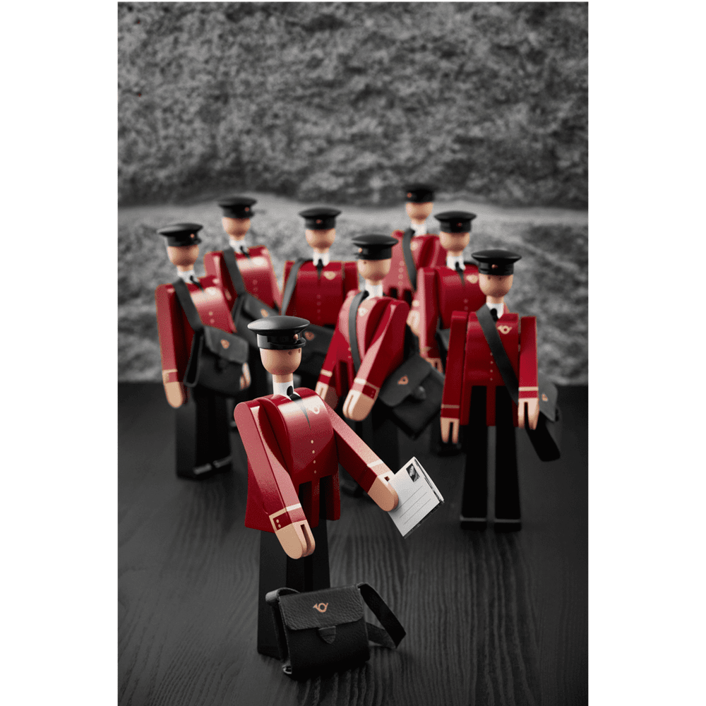 Postman Figurine Wooden Animals Kay Bojesen
