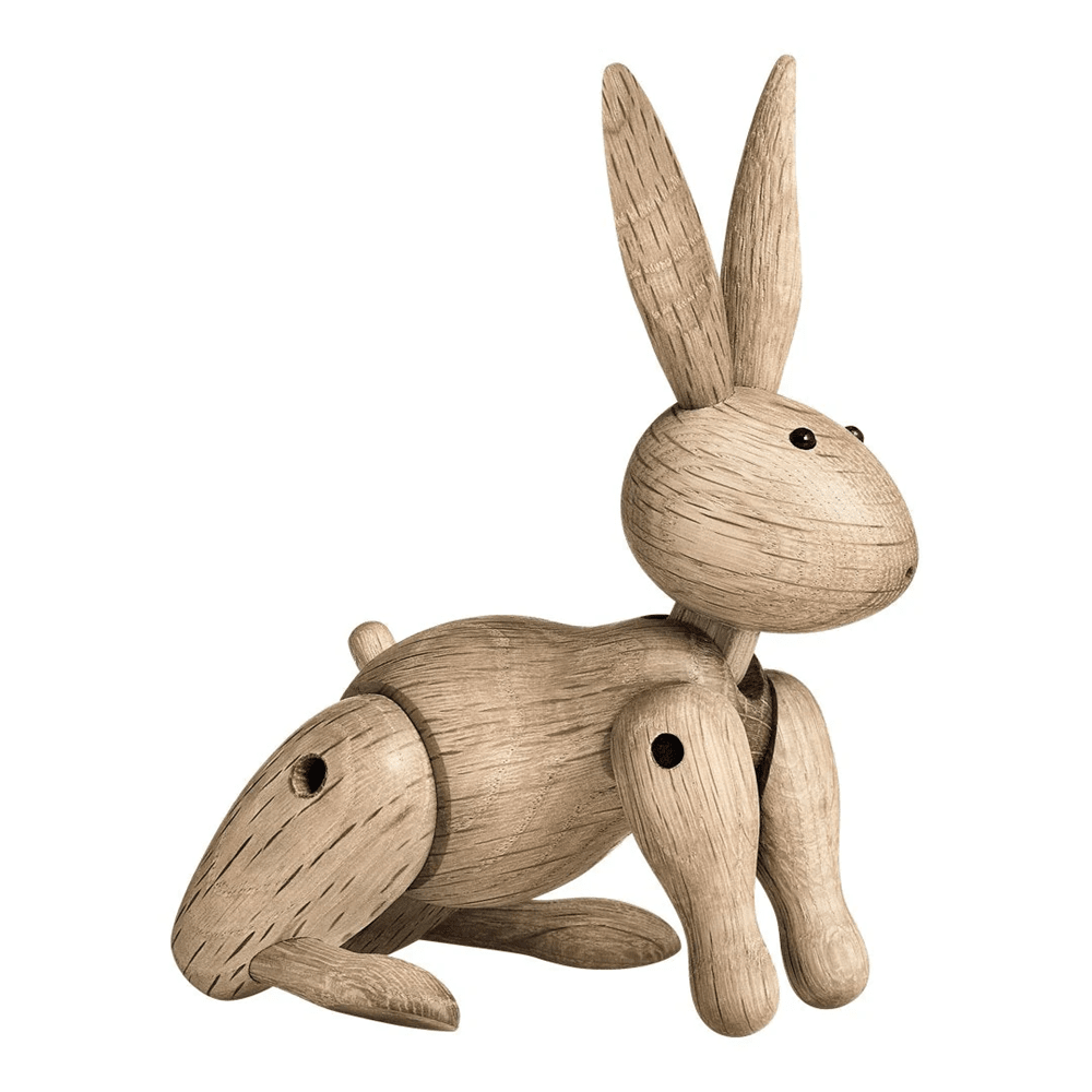 Rabbit Figurine Wooden Animals Kay Bojesen Oak