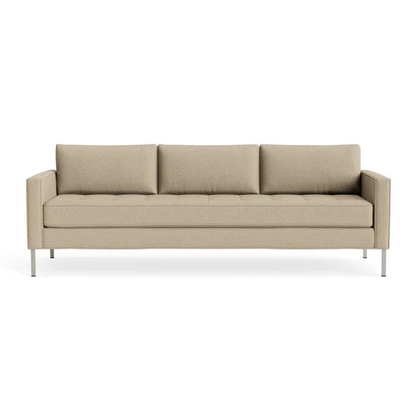 Paramount 95" Sofa Sofa BluDot Kelso Camel Stainless Steel