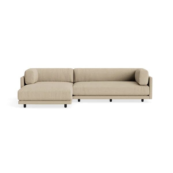 Sunday Small Sofa with Chaise Sofa BluDot Kelso Sand Left Chaise