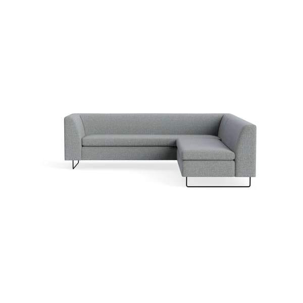 Bonnie and Clyde Sectional Sofa BluDot Kvadrat Guest Grey Blue
