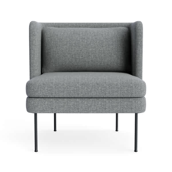 Bloke Lounge Chair lounge chair BluDot Kvadrat Guest Grey Blue