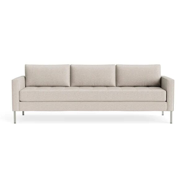 Paramount 95" Sofa Sofa BluDot Landa Stone Stainless Steel
