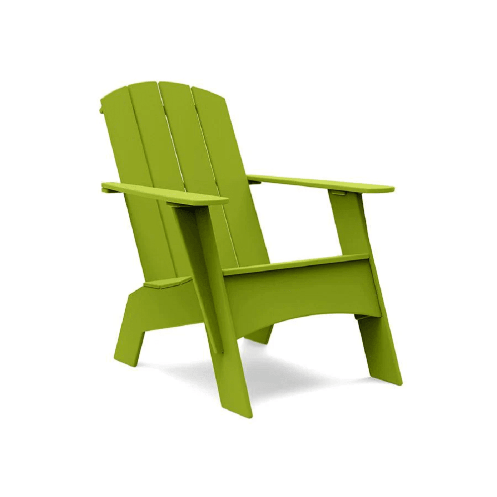Adirondack Tall Curved Chair Chair Loll Designs Leaf Green