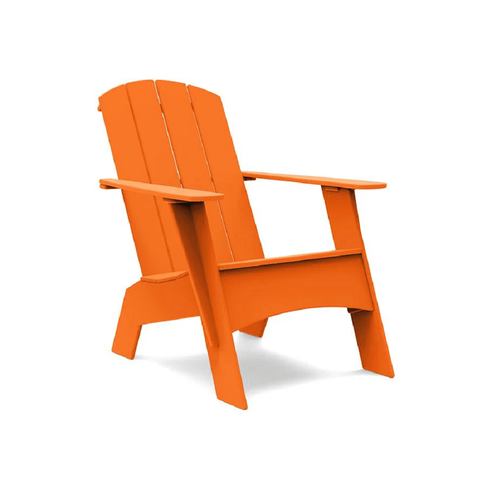 Adirondack Tall Curved Chair Chair Loll Designs Sunset Orange