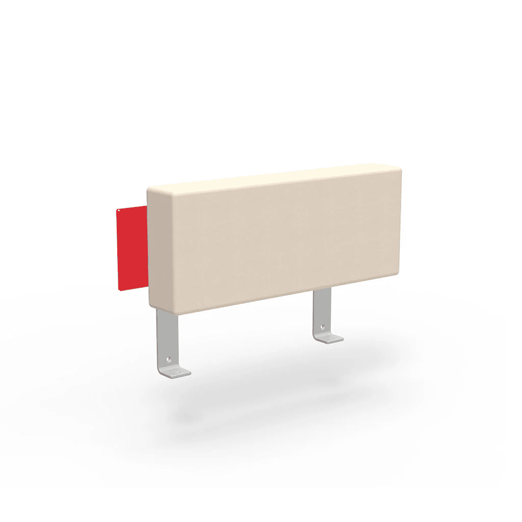 Platform One Accessory Arm Sofas Loll Designs Apple Red Canvas Flax