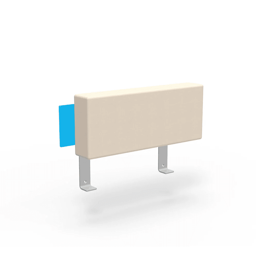 Platform One Accessory Arm Sofas Loll Designs Sky Blue Canvas Flax