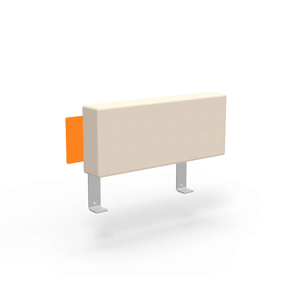 Platform One Accessory Arm Sofas Loll Designs Sunset Orange Canvas Flax