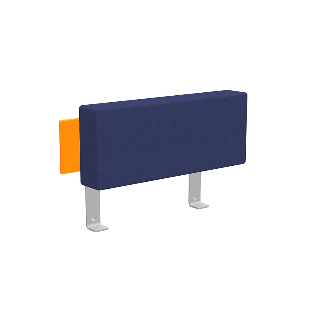 Platform One Accessory Arm Sofas Loll Designs Sunset Orange Canvas Navy