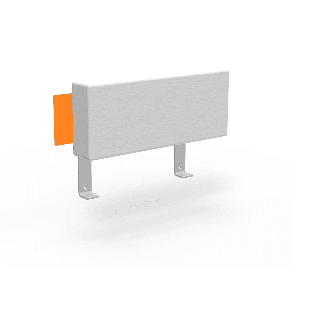 Platform One Accessory Arm Sofas Loll Designs Sunset Orange Cast Silver