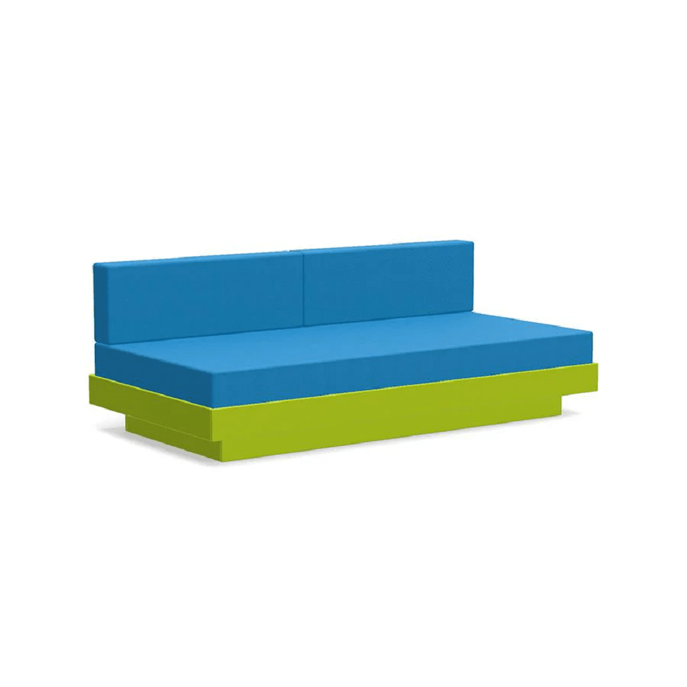 Platform One Sectional Sofa Sofas Loll Designs Leaf Green Canvas Regatta