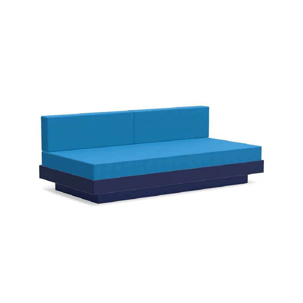 Platform One Sectional Sofa Sofas Loll Designs Navy Blue Canvas Regatta