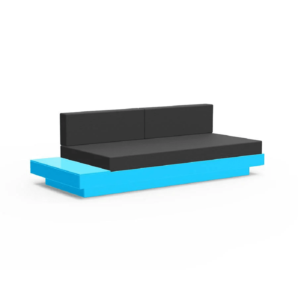 Platform One Sectional Sofa Sofas Loll Designs Sky Blue Cast Charcoal