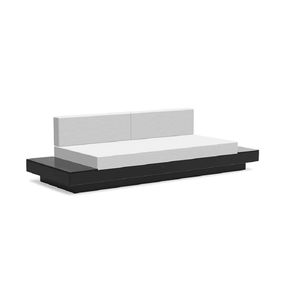 Platform One Sofa with Tables Sofas Loll Designs Black Cast Silver