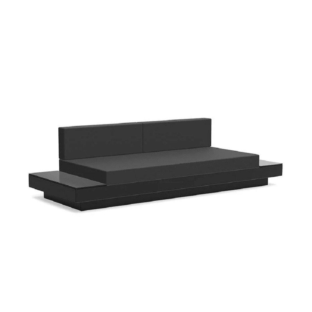 Platform One Sofa with Tables Sofas Loll Designs Black Cast Charcoal