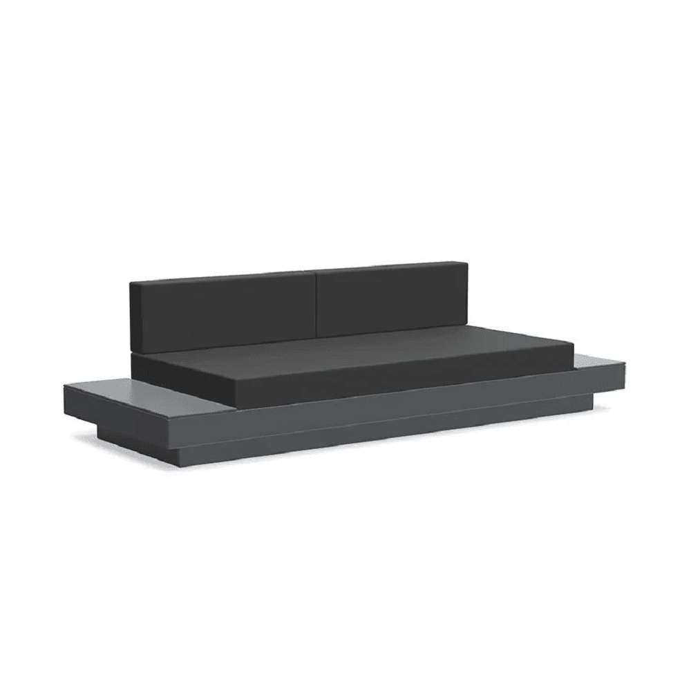 Platform One Sofa with Tables Sofas Loll Designs Charcoal Grey Cast Charcoal