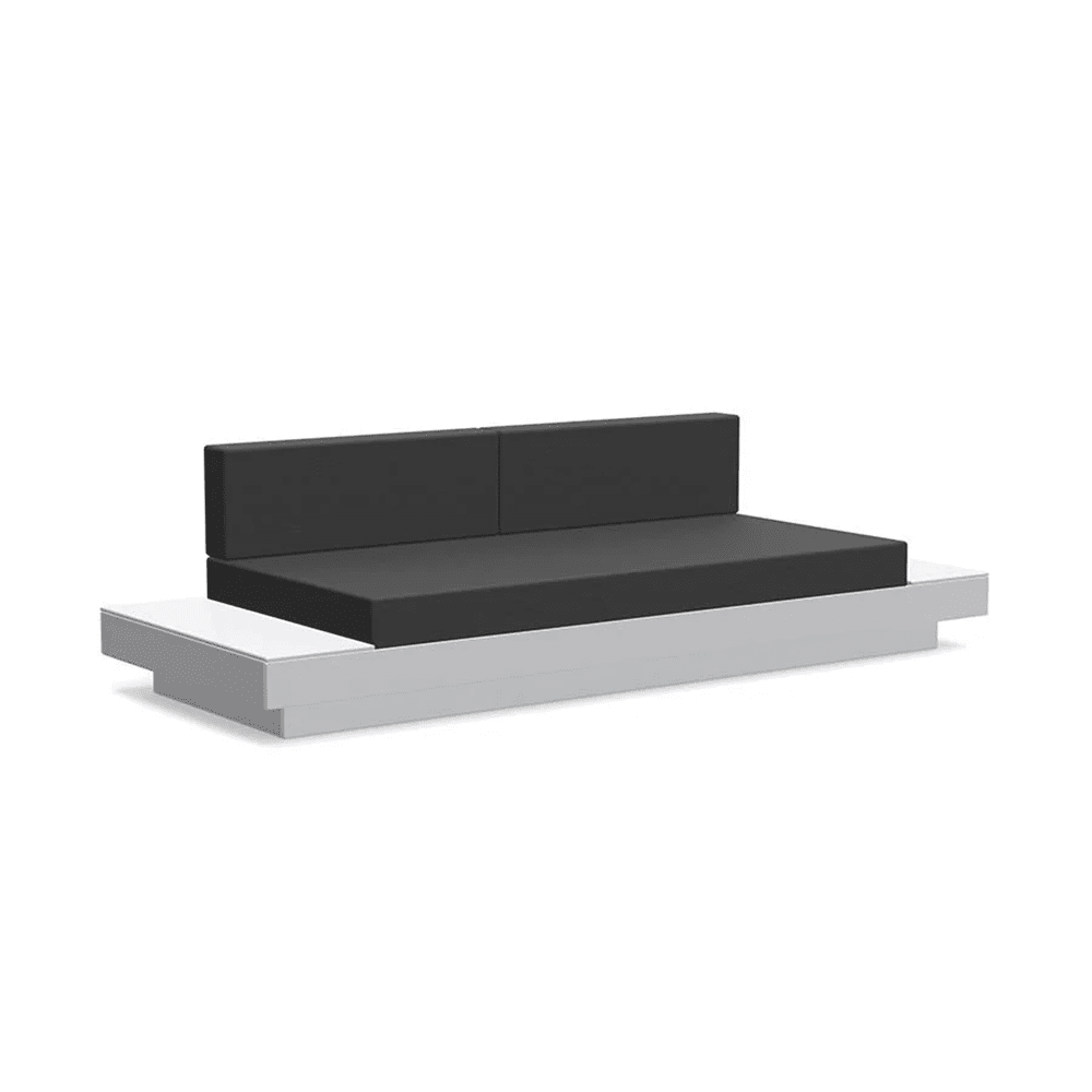 Platform One Sofa with Left or Right Table Sofas Loll Designs Driftwood Cast Charcoal