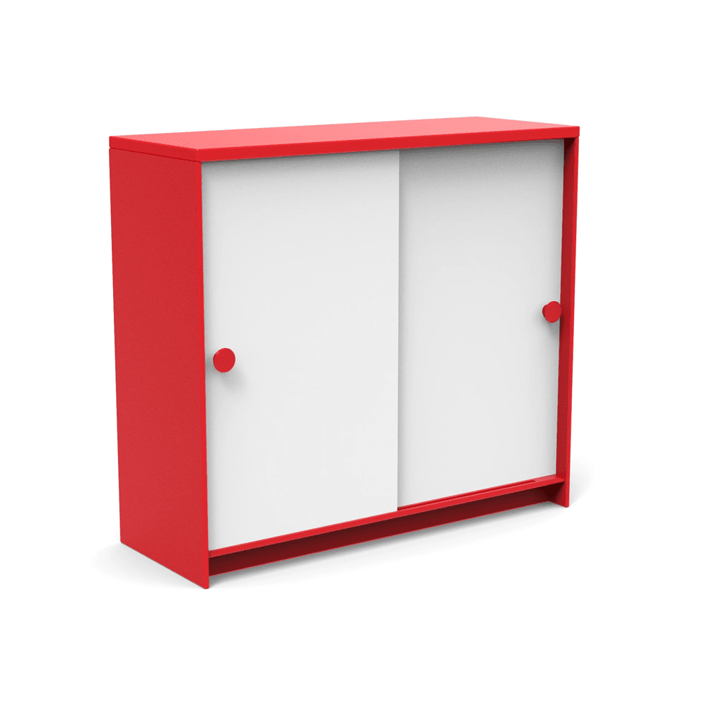 Slider Cabinet storage Loll Designs Apple Red Cloud White