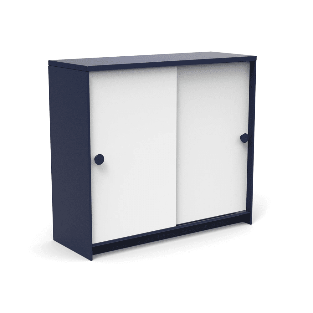 Slider Cabinet storage Loll Designs Navy Blue Cloud White