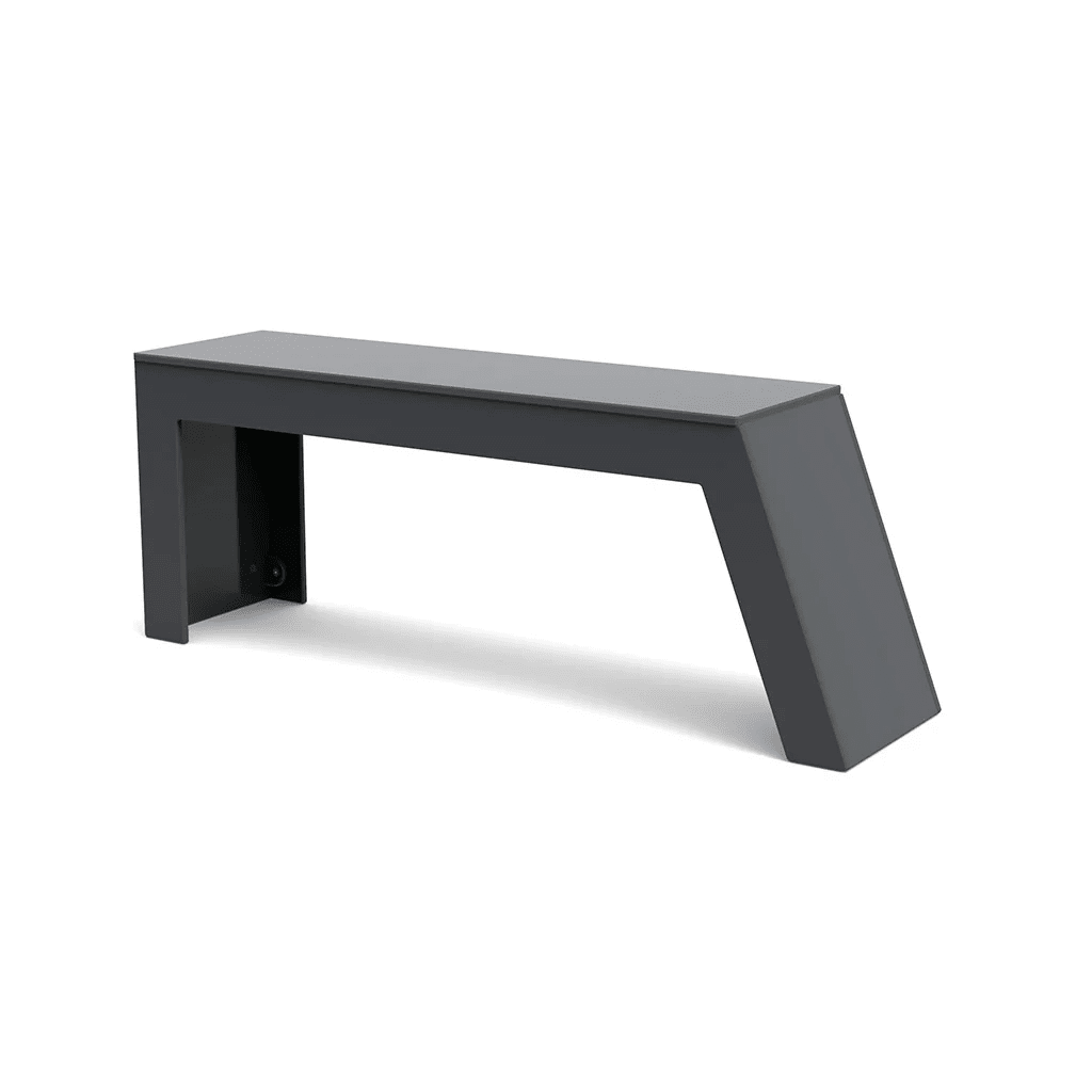 Tessellate Bench Benches Loll Designs Charcoal Grey Slope