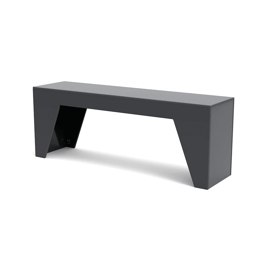 Tessellate Bench Benches Loll Designs Charcoal Grey Wedge