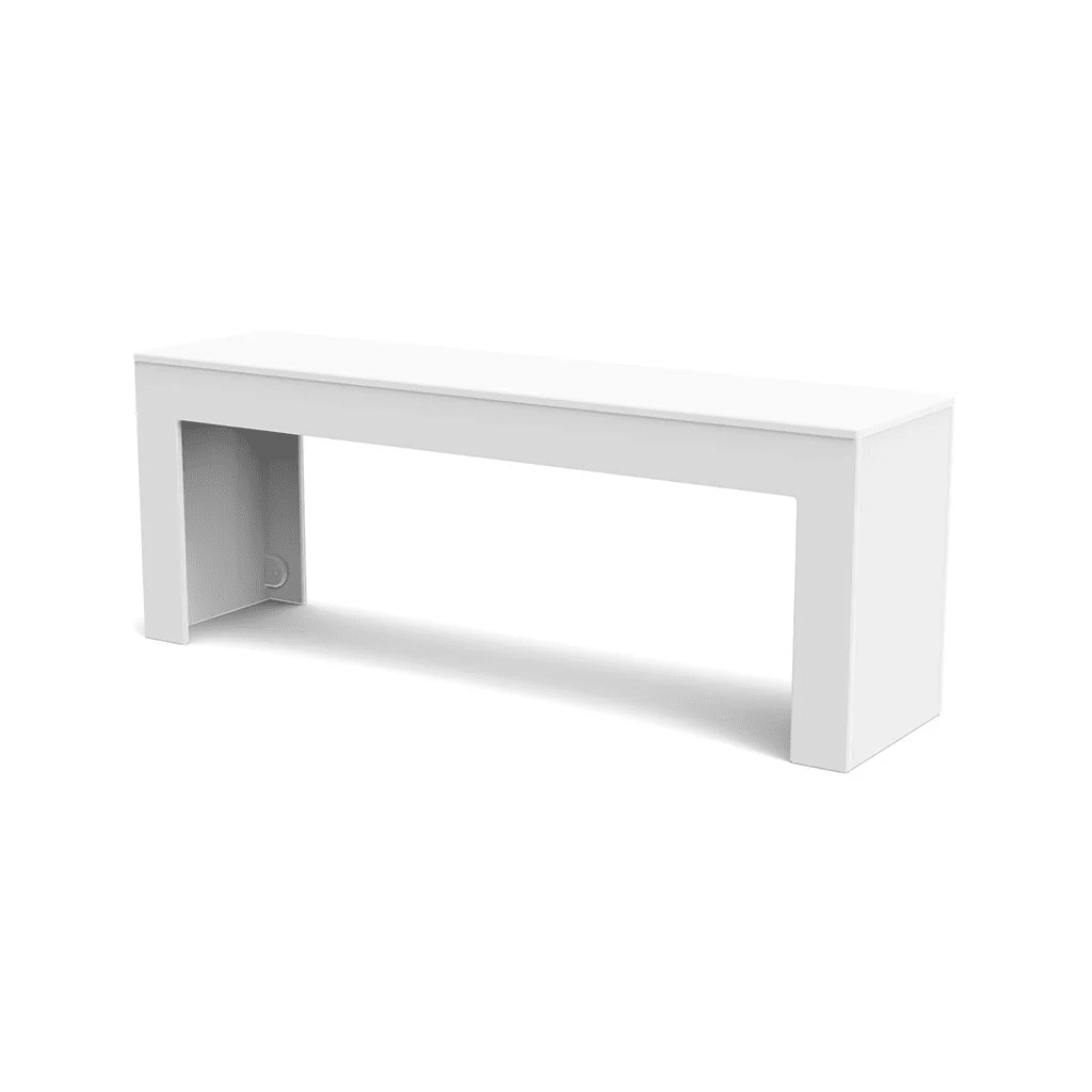 Tessellate Bench Benches Loll Designs Cloud White Straight
