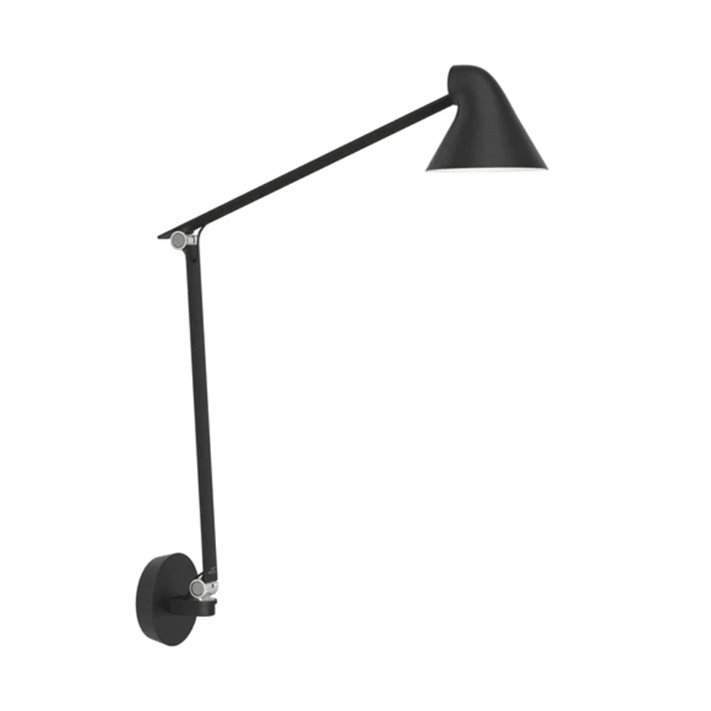 NJP Box Long Wall Sconce Wall Lights Louis Poulsen Black 2700K