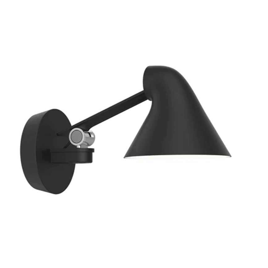 NJP Box Short Wall Sconce Wall Lights Louis Poulsen Black 2700K