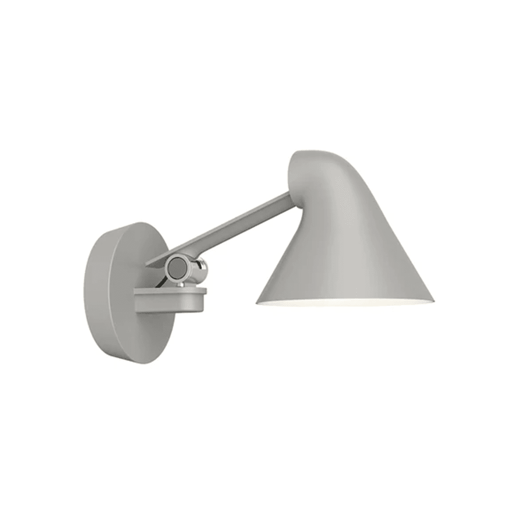 NJP Box Short Wall Sconce Wall Lights Louis Poulsen Light Aluminum Grey 2700K