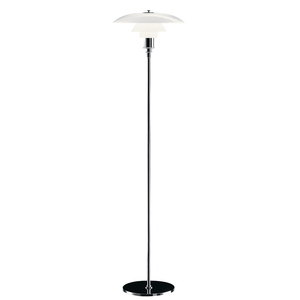 PH 3.5/2.5 Glass Floor Lamp Floor Lamps Louis Poulsen High Lustre Chrome Plated 