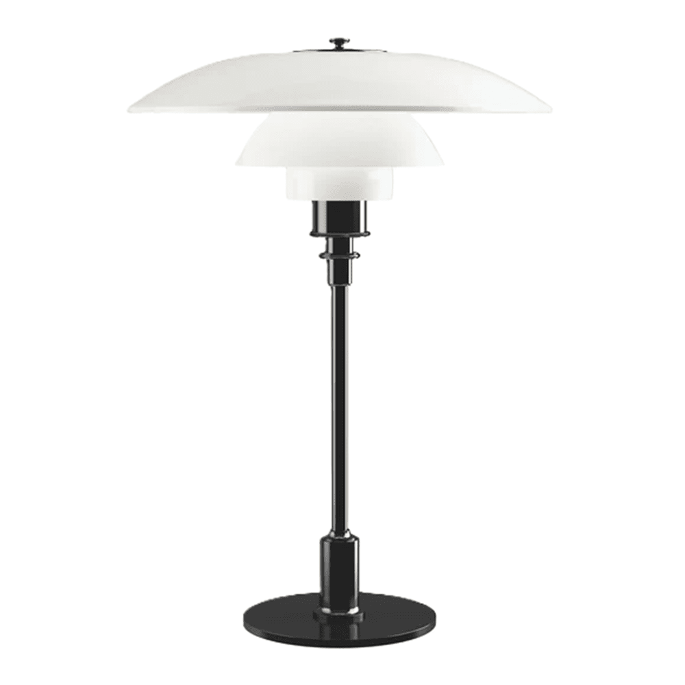 PH 3½-2½ Glass Shade Table Lamp Table Lamp Louis Poulsen Black Metalized