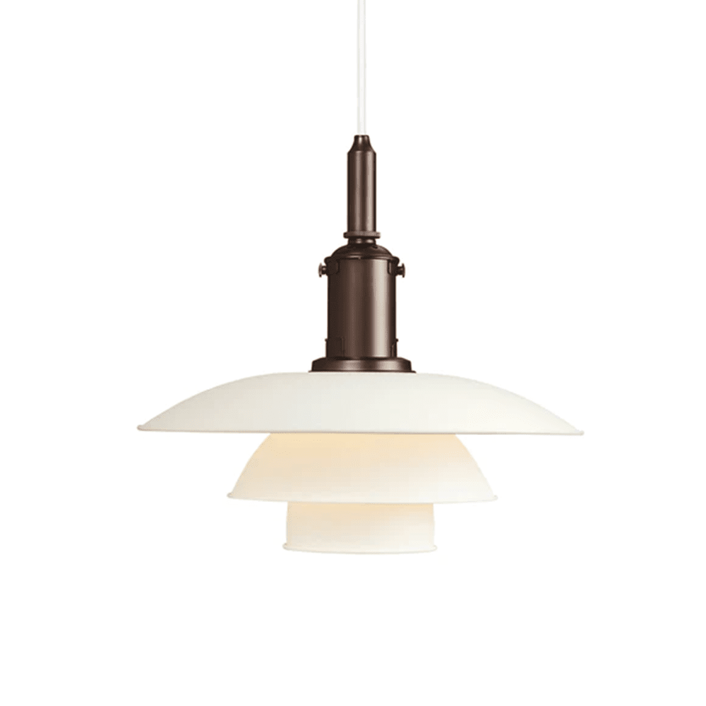 PH 3½ - 3 Metal Pendant Light Pendant Lights Louis Poulsen White