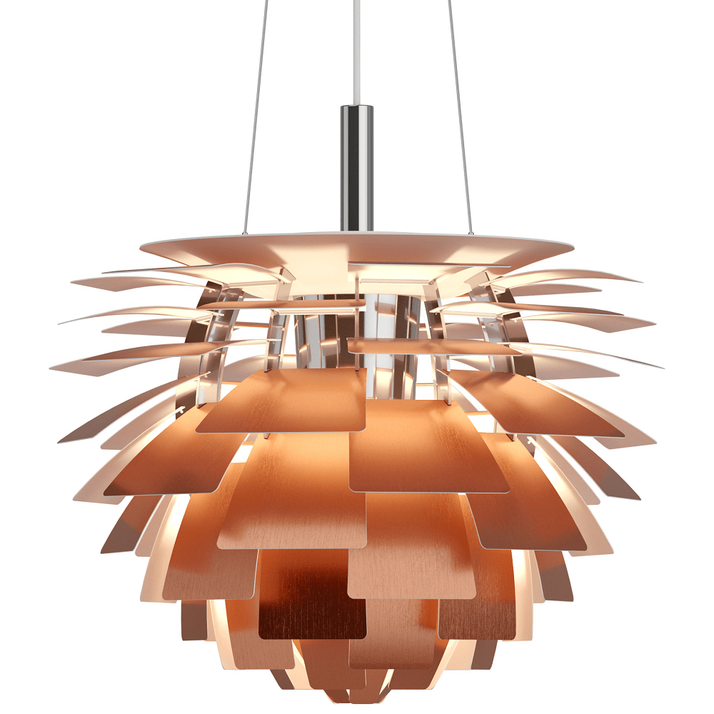 PH Artichoke Warm Dim LED Pendant hanging lamps Louis Poulsen Copper 0-10V
