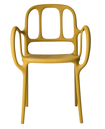 Magis Mila Stacking Chair 2-Pack Chairs Magis Yellow