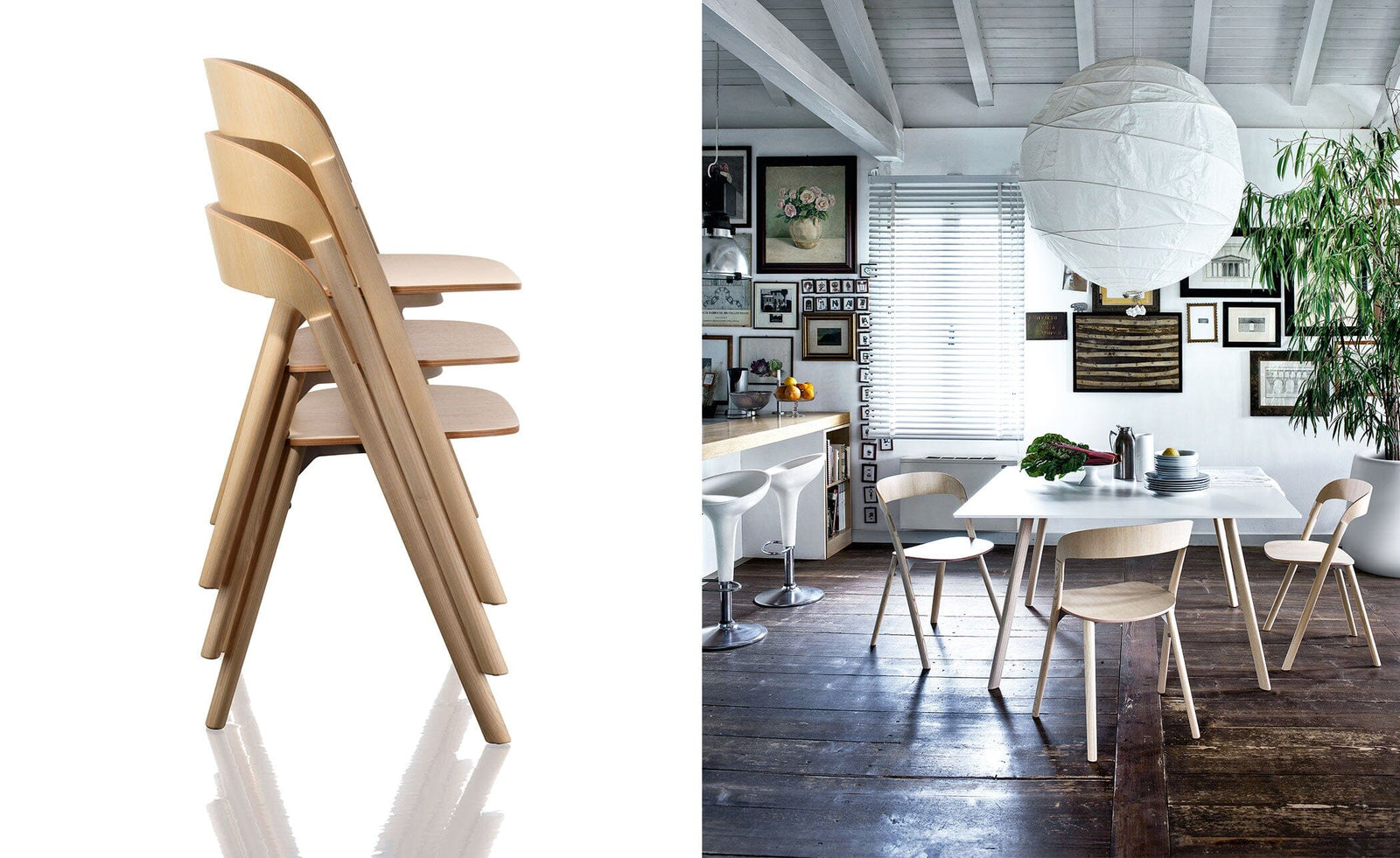 Pila Stacking Chair Side/Dining Magis