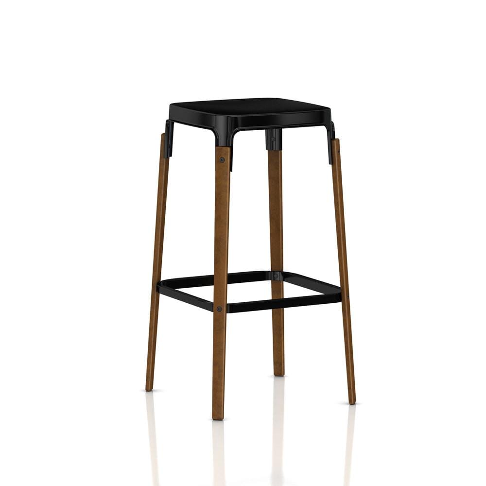 Magis Steelwood Stool Stools Magis Walnut with Black Frame + $110.00