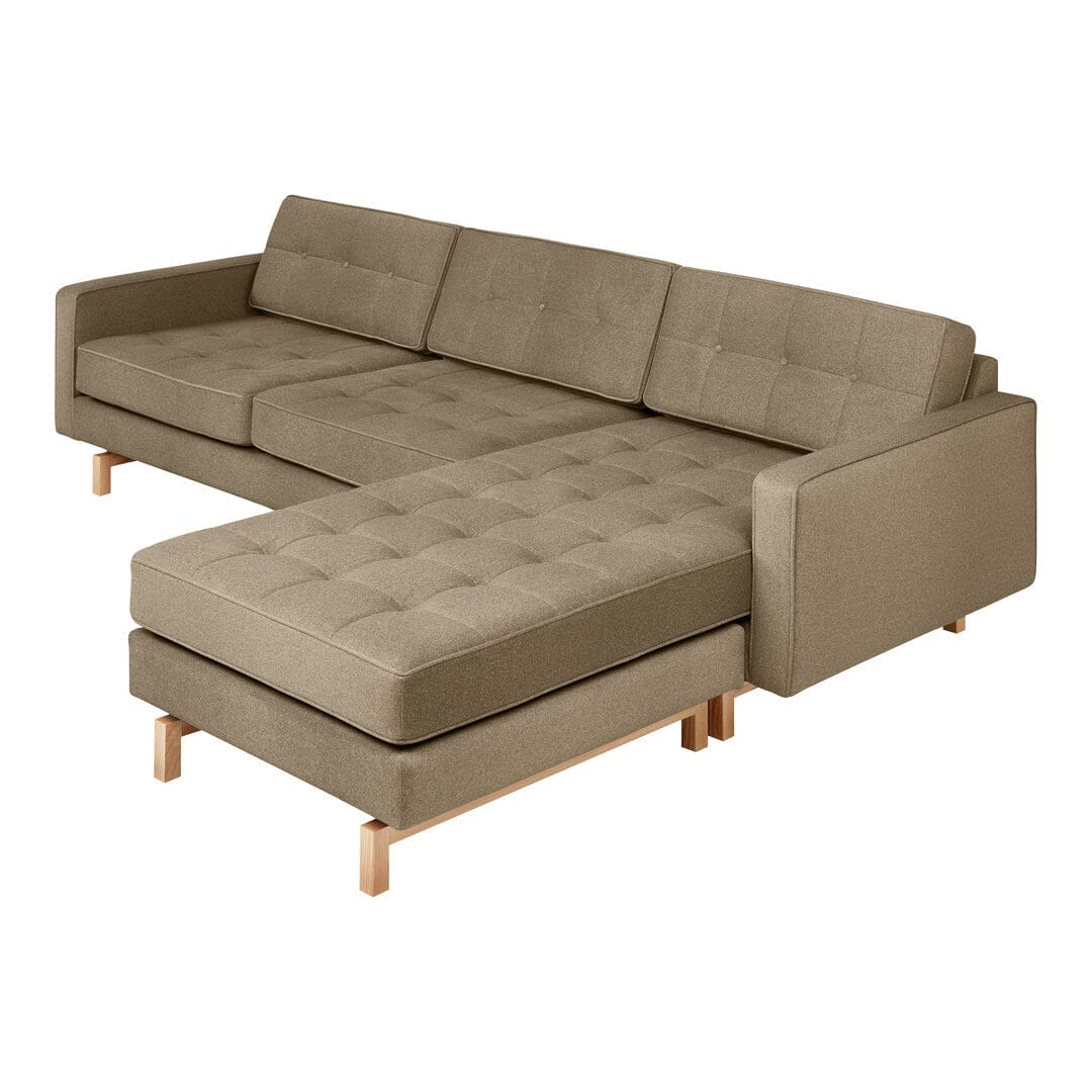 Jane 2 Bi-Sectional Sofa Gus Modern Merino Mocha Natural Ash