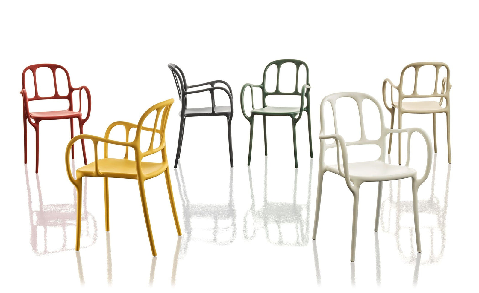 Magis Mila Stacking Chair 2-Pack Chairs Magis