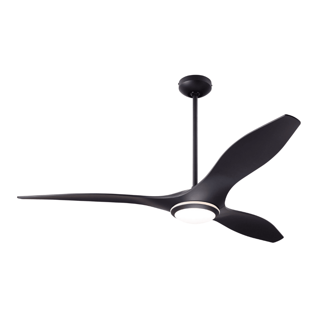 IC/Brisa DC | 56″ Ceiling Fans Modern Fan Co Matte Black 17W LED Wall Control