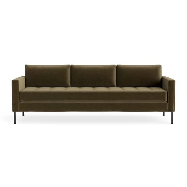 Paramount 95" Sofa Sofa BluDot Moss Velvet Metal