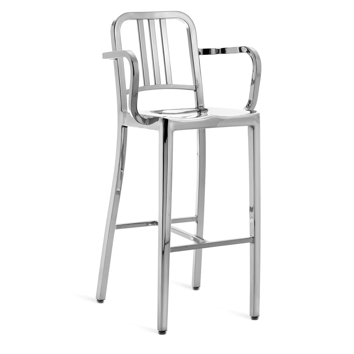 Emeco Navy Bar Stool With Arms Side/Dining Emeco