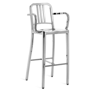 Emeco Navy Bar Stool With Arms Side/Dining Emeco 