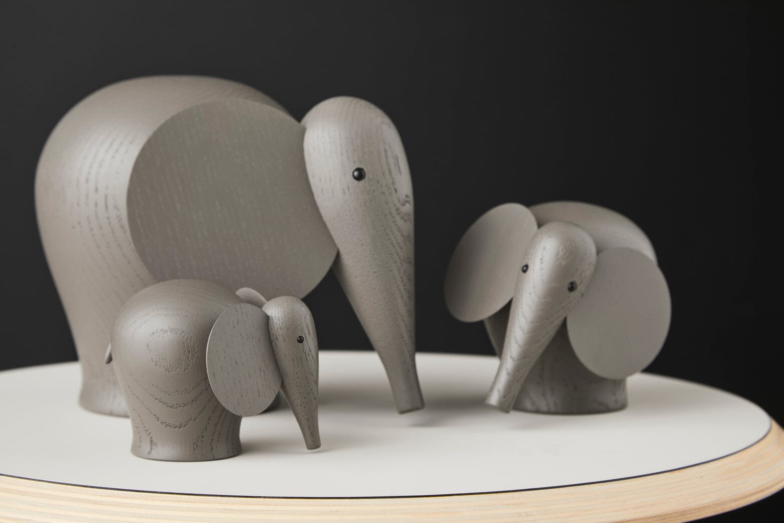 Nunu Elephant Sculptures Decor Woud