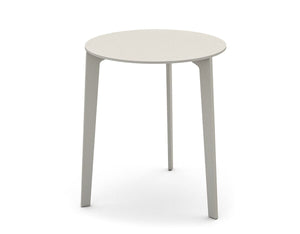 Outdoor Side Table Side/Dining Bensen Polaris Top in Gray Sand Gray CA Modern Home