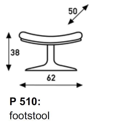 P 510 Disc Footstool footstool Artifort