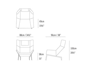 Park Lounge Chair lounge chair Bensen Gray CA Modern Home