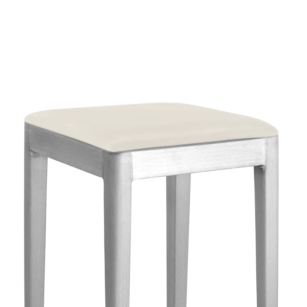 Emeco Stool Seat Pad Accessories Emeco Leather Alternative White