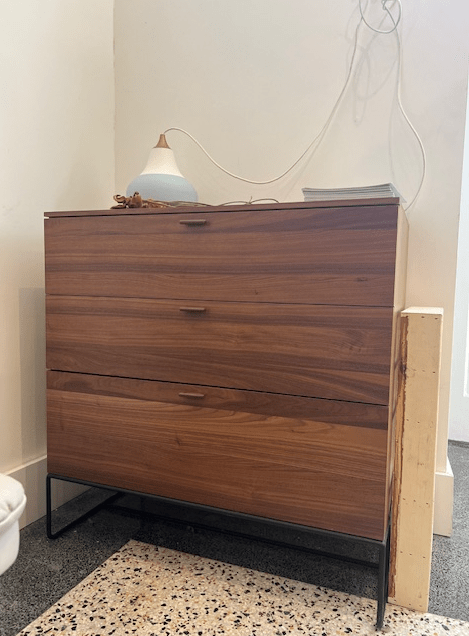 Linea 3 Drawer Chest - 2 DOORS 3 DRAWERS ***Huppe *** FLOOR SAMPLE *** Dresser huppe